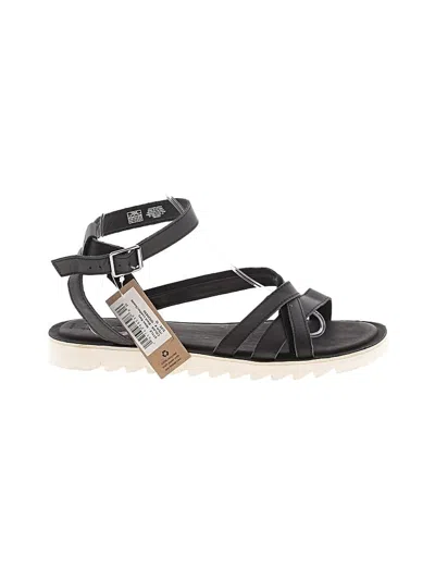 Pre-owned Toms Sandals In Black