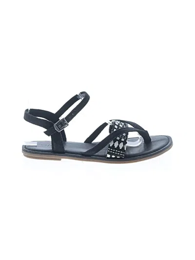 Pre-owned Toms Sandals In Black