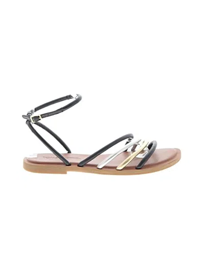 Pre-owned Toms Sandals In Black