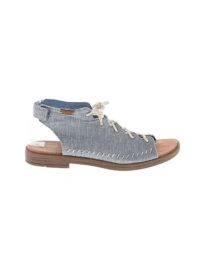 Pre-owned Toms Sandals In Blue