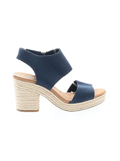 Pre-owned Toms Sandals In Blue