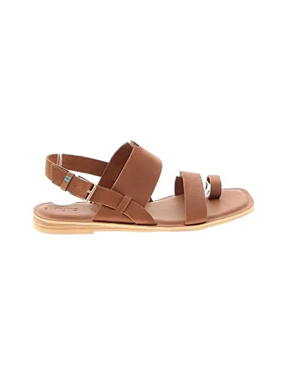 Pre-owned Toms Sandals In Brown
