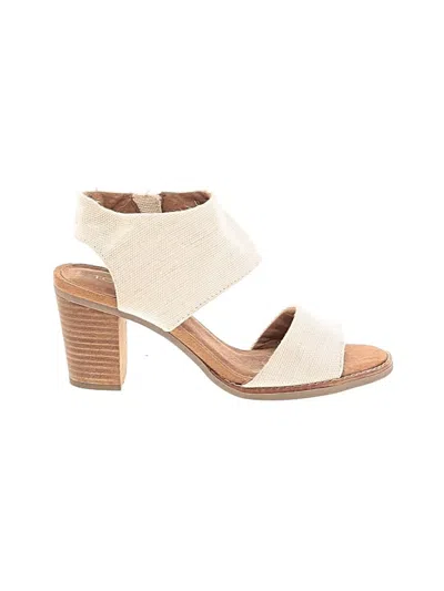 Pre-owned Toms Sandals In Ivory