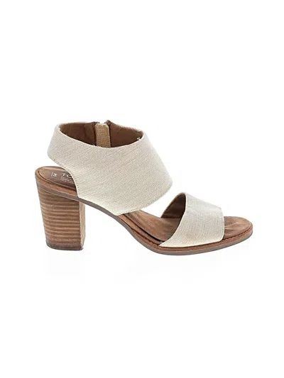 Pre-owned Toms Sandals In Ivory