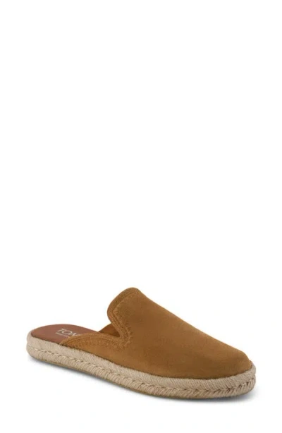 Toms Santiago Espadrille Mule In Brown