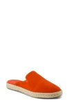Toms Santiago Espadrille Mule In Flame Suede