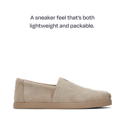 Toms Shoes Alp Fwd Taupe Distressed Suede In Multi