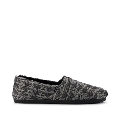 Toms Shoes Alpargata Black Cozy Global Woven In Multi