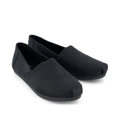 Toms Shoes Alpargata Black Metallic Suede In Multi