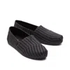 Toms Shoes Alpargata Black Triangle Woven