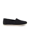 Toms Shoes Alpargata Black Waffle Knit In Black