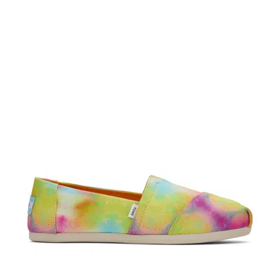 Toms Shoes Classic Alpargata Orange Sun Botanical In Multi