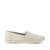 Toms Shoes Alpargata Champagne Metallic Suede In Black