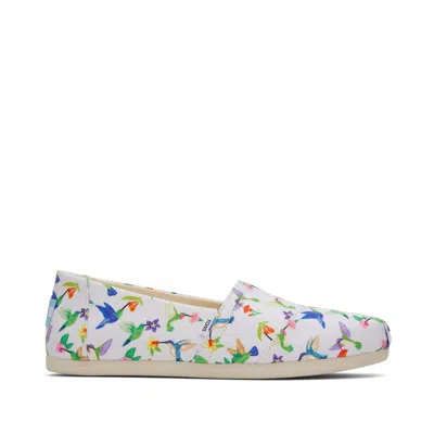 Toms Shoes Alpargata Cloud Grey Hummingbirds In Multi
