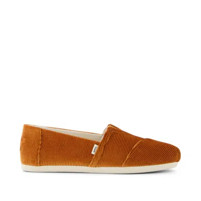 Toms Shoes Alpargata Maple Brown Corduroy In Multi