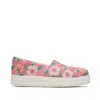Toms Shoes Alpargata Floral Midform Espadrille In Pink