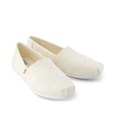 Toms Shoes Alpargata Natural Embroidered Floral In Multi