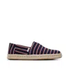 Toms Shoes Alpargata Navy Woven Stripes Rope 2.0 Espadrille