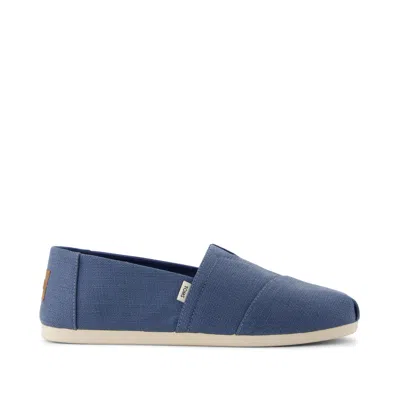 Toms Shoes Alpargata Slate Blue Refibra In Multi