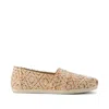 Toms Shoes Alpargata Tan Diamond Geo Woven In Brown