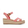 Toms Shoes Audrey Pink Metallic Wedge Sandal