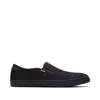 Toms Shoes Baja All Black Heritage Canvas Slip On Sneaker In Multi