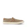 Toms Shoes Baja Taupe Heritage Canvas Slip On Sneaker In Multi
