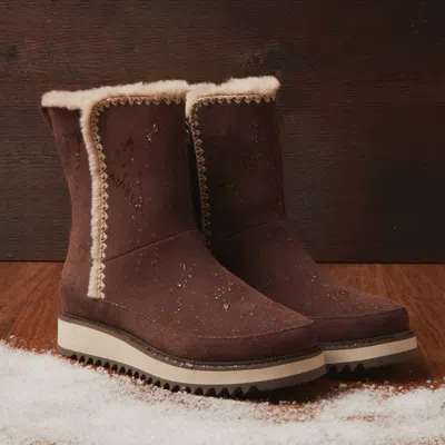 Toms Shoes Bergen Brown Water Resistant Suede Boot In Multi