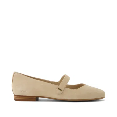 Toms Shoes Bianca Natural Suede Flat In Multi