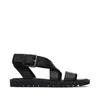 Toms Shoes Black Sidney Tread Sandal In Multi
