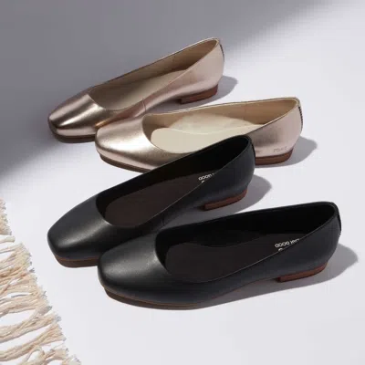 Toms Shoes Briella Black Leather Flat