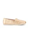 Toms Shoes Classic Alpargata Rose Gold Metallic Herringbone