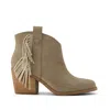 Toms Shoes Constance Dune Suede/fringe Boot In Neutral
