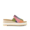 Toms Shoes Diana Picnic Plaid Mule Sandal In Multi