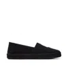 TOMS SHOES ECO-FRIENDLY ALPARGATA ROPE 2.0 BLACK LINEN ESPADRILLE FOR COMFORT AND STYLE