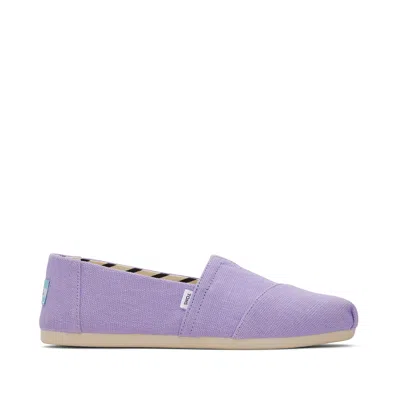 Toms Shoes Eco-friendly Alpargata Vintage Purple Heritage Canvas Shoes In Multi