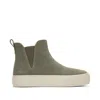 Toms Shoes Fenix Platform Chelsea Vetiver Suede Sneaker In Multi