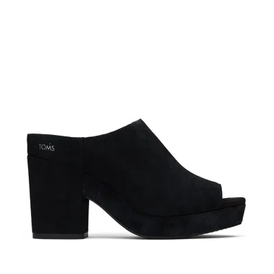 Toms Shoes Florence Black Suede Sandal