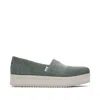 Toms Shoes Eco-friendly Alpargata Green Midform Espadrille For Comfort And Style In Multi
