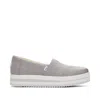 Toms Shoes Eco-friendly Grey Midform Espadrille In Multi