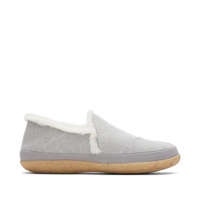Toms Shoes India Drizzle Grey Faux Fur Slipper