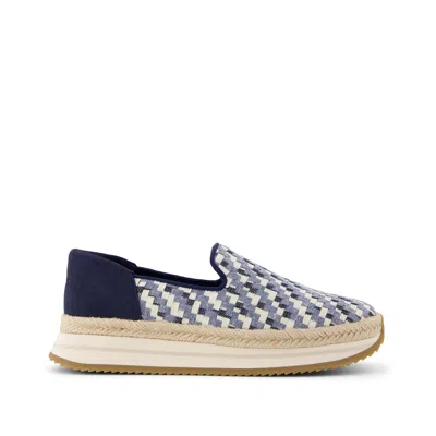 Toms Shoes Jocelyn Blue Denim Espadrille Sneaker In Multi