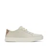 Toms Shoes Kameron Cream Metallic Leather Sneaker In White
