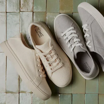Toms Shoes Kameron Natural Sneaker In White