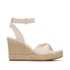 Toms Shoes Marisela Dusty Peach Wedge Sandal In Multi