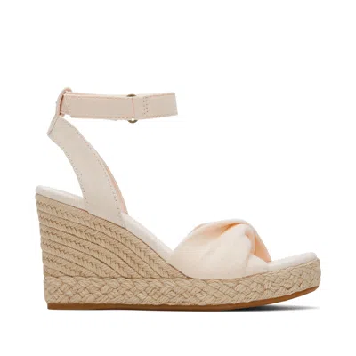 Toms Shoes Marisela Dusty Peach Wedge Sandal In Multi