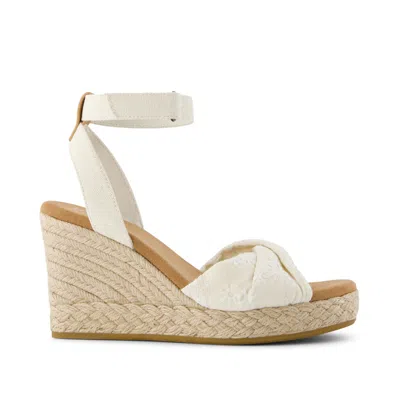 Toms Shoes Marisela Floral Embroidered Wedge Sandal
