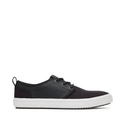 Toms Shoes Men's Black Canvas Leather Carlo Terrain Sneakers In Multi