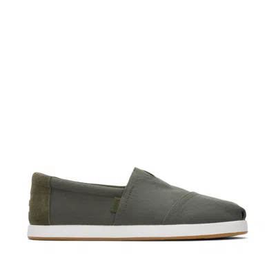 Toms Shoes Mens Alp Fwd Dark Sage Recycled Ripstop Espadrille In Multi