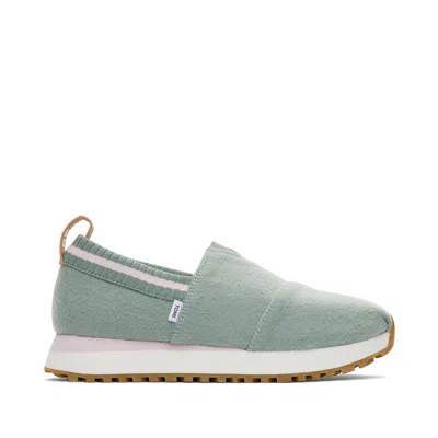 Toms Shoes Resident 2.0 Green Felt Sneakers In Multi